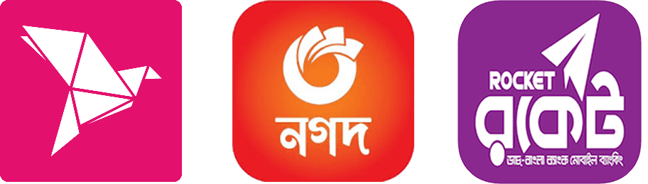 bKash, Nagad, Rocket Payment Methods